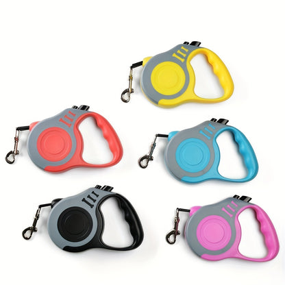 Durable Double Switch Retractable Pet Leash For Dogs - Easy Control And Comfortable Grip