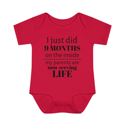 9 Months Infant Baby Rib Bodysuit