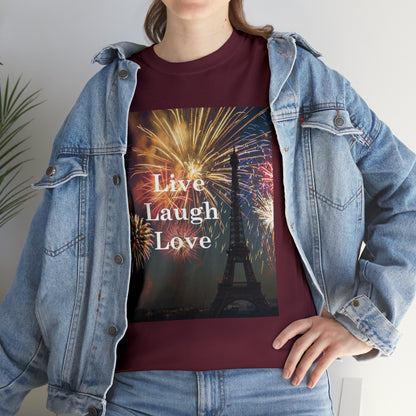 Live Laugh Love Fireworks T-shirt