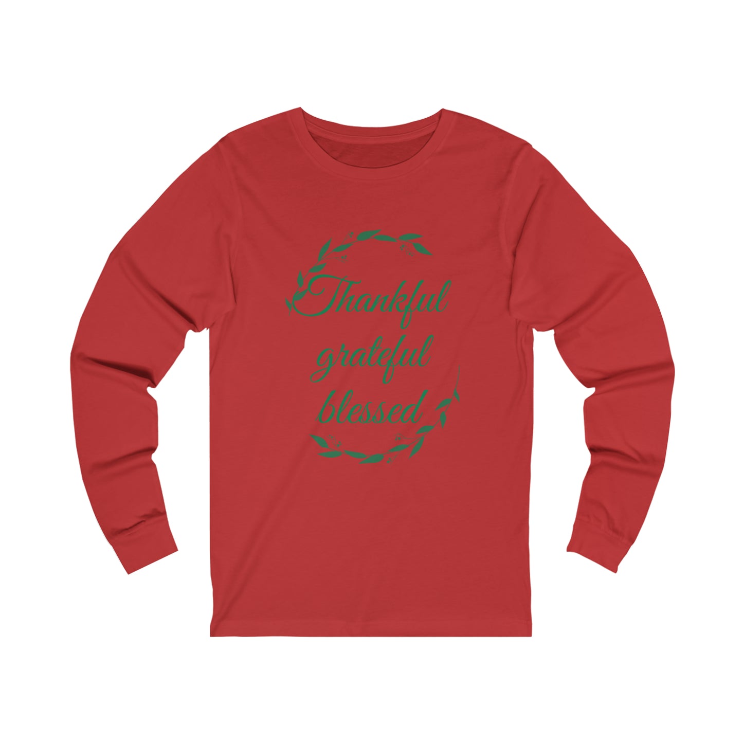 Thankful grateful blessed Unisex Jersey Long Sleeve Tee