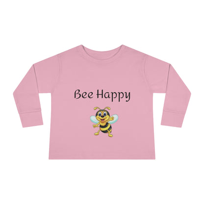 Bee Happy Toddler Long Sleeve Tee