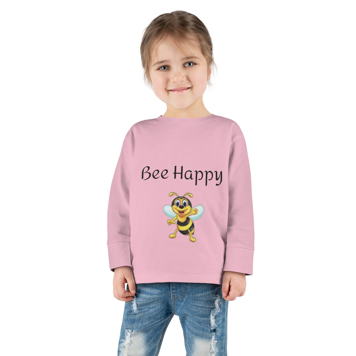 Bee Happy Toddler Long Sleeve Tee