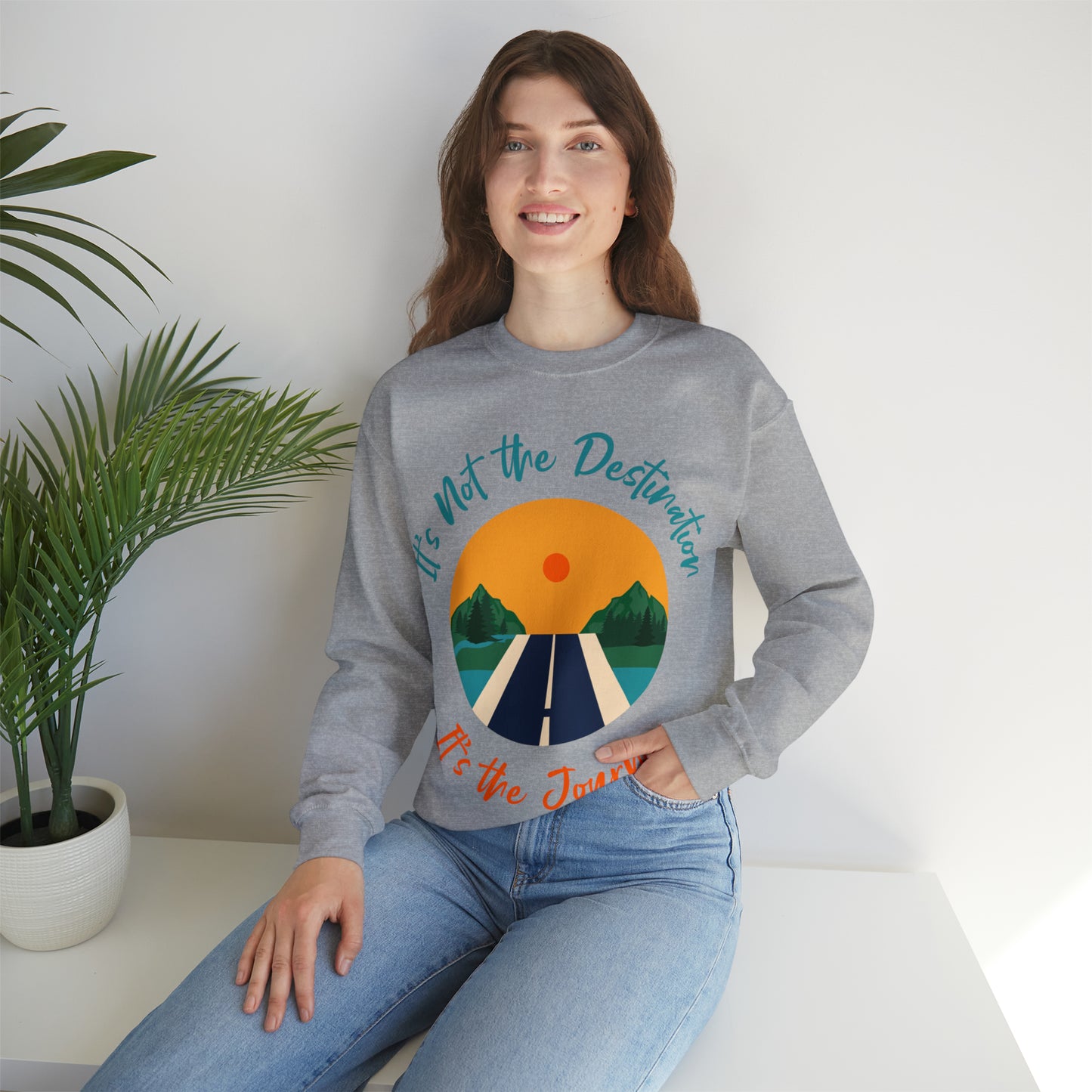 It's Not the Destination It's the Journey Unisex Heavy Blend™ Crewneck Sweatshirt