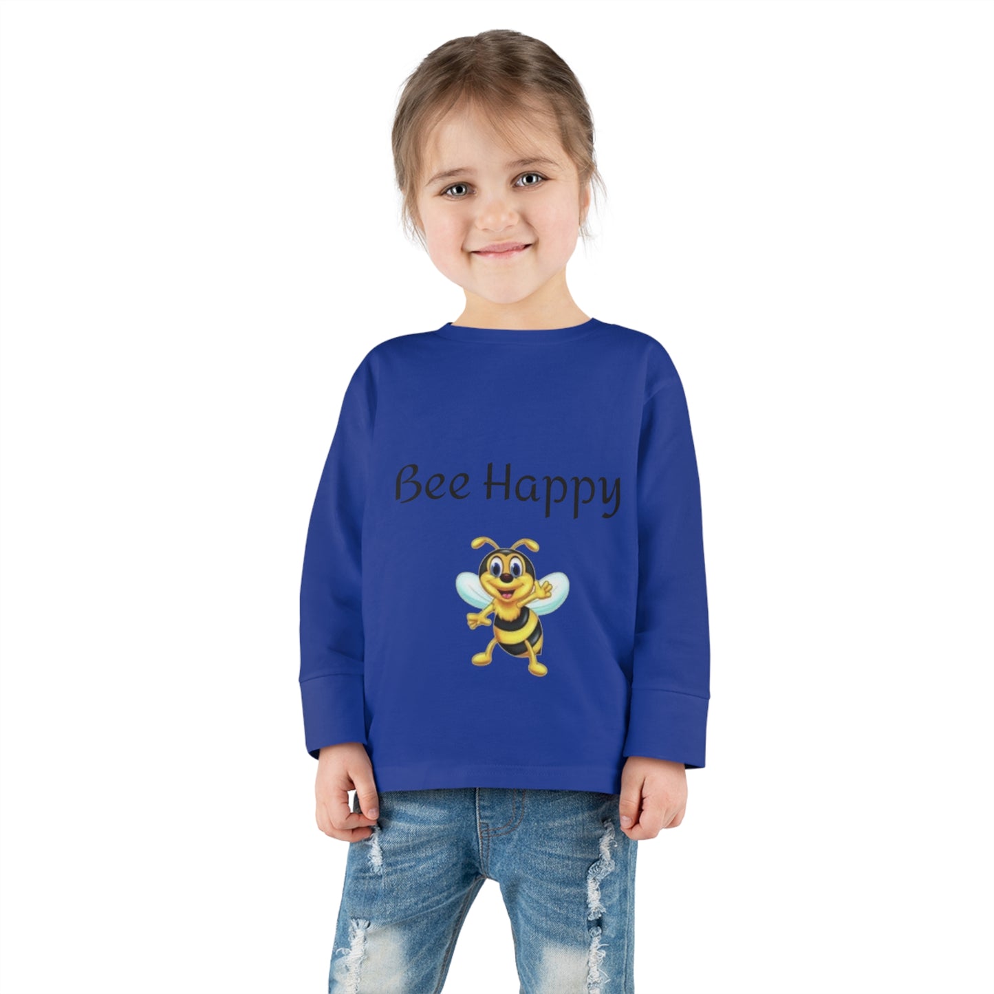 Bee Happy Toddler Long Sleeve Tee