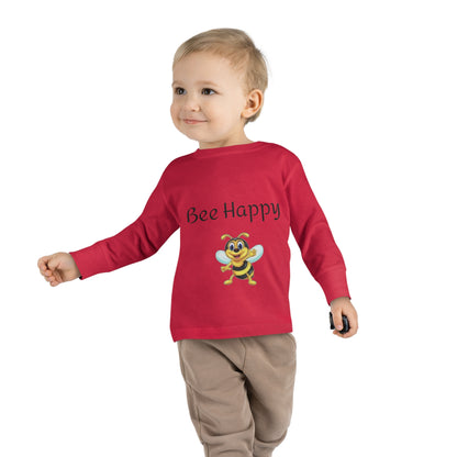 Bee Happy Toddler Long Sleeve Tee