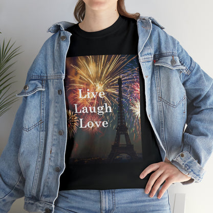 Live Laugh Love Fireworks T-shirt