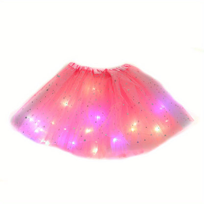 1pc, Glowing LED Princess Tutu Skirt