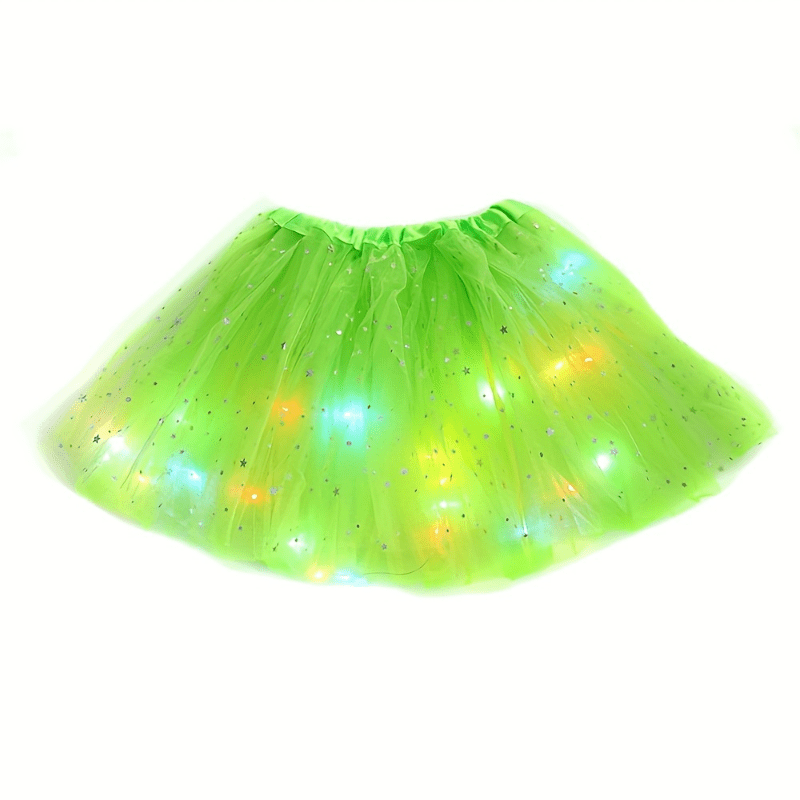 1pc, Glowing LED Princess Tutu Skirt