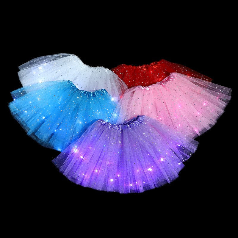 1pc, Glowing LED Princess Tutu Skirt