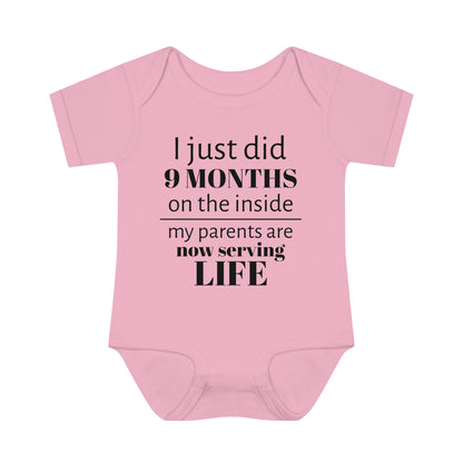 9 Months Infant Baby Rib Bodysuit