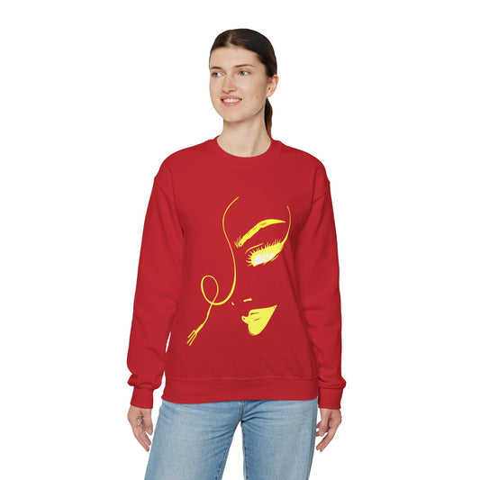 Women's Face Crewneck Sweatshirt