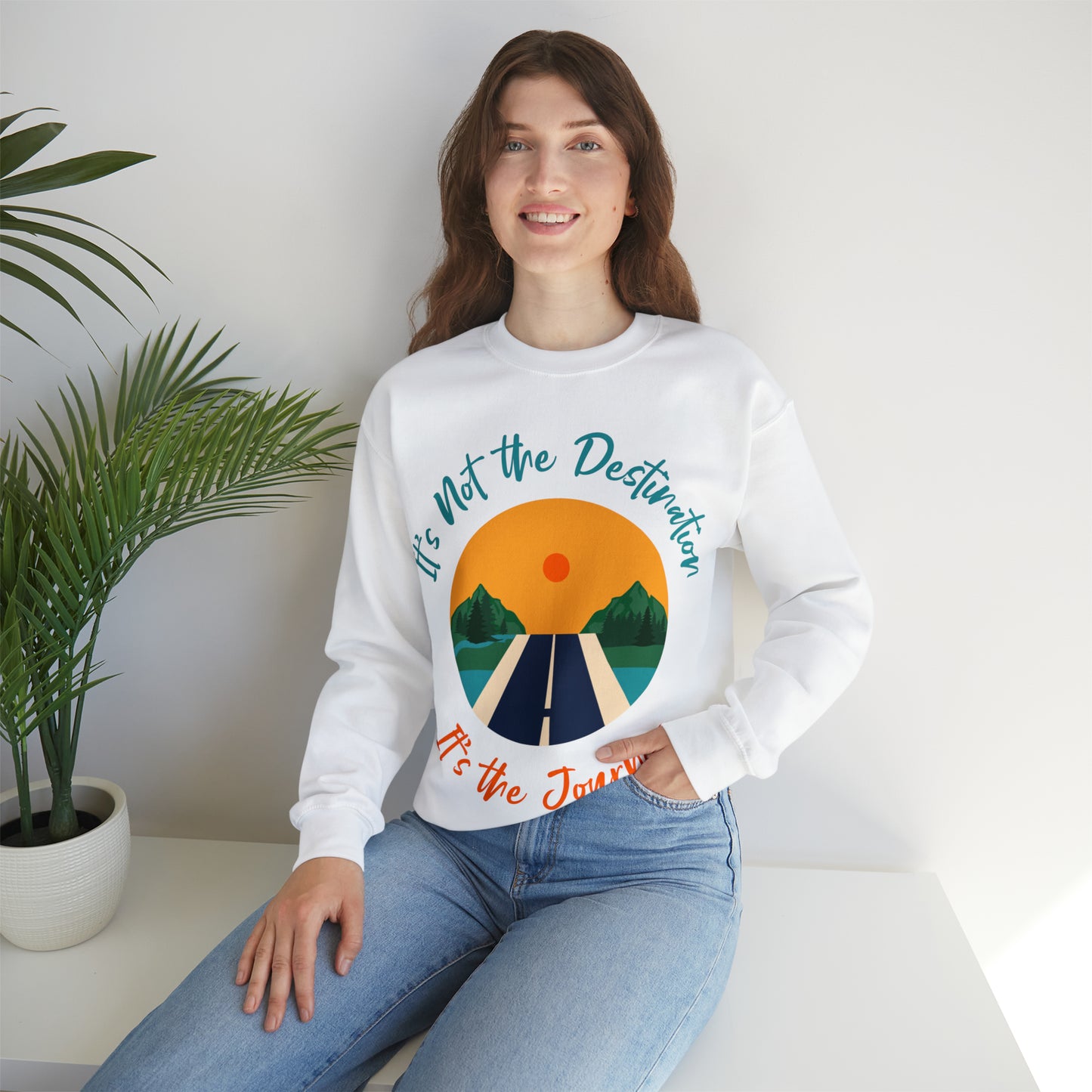 It's Not the Destination It's the Journey Unisex Heavy Blend™ Crewneck Sweatshirt