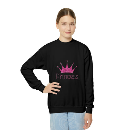 Princess Youth Crewneck Sweatshirt - Colors White & Black