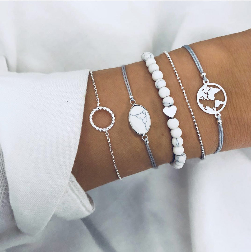 Love Map Bracelet Bracelet Set