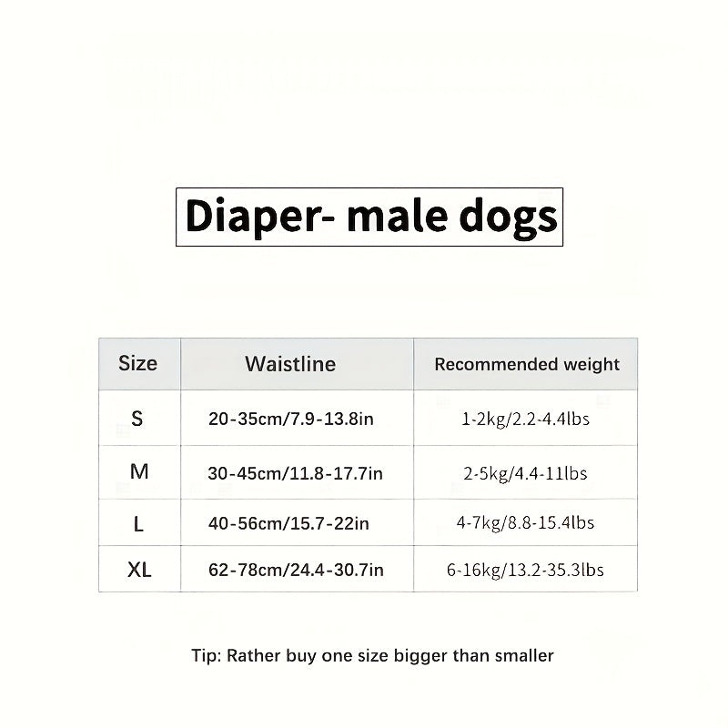 Leak-Proof Dog Diapers, Disposable Physiological Pants For Male & Female Dogs Pet Supplies