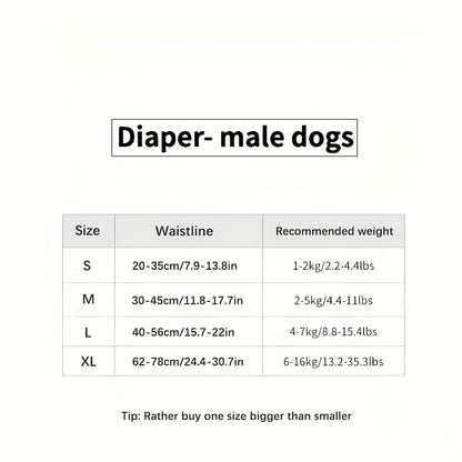 Leak-Proof Dog Diapers, Disposable Physiological Pants For Male & Female Dogs Pet Supplies