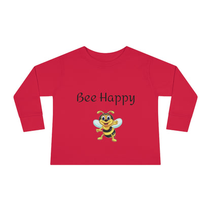 Bee Happy Toddler Long Sleeve Tee