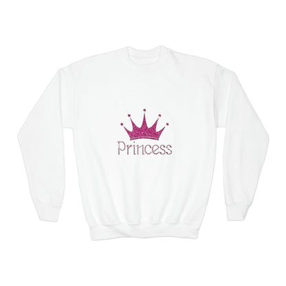 Princess Youth Crewneck Sweatshirt - Colors White & Black