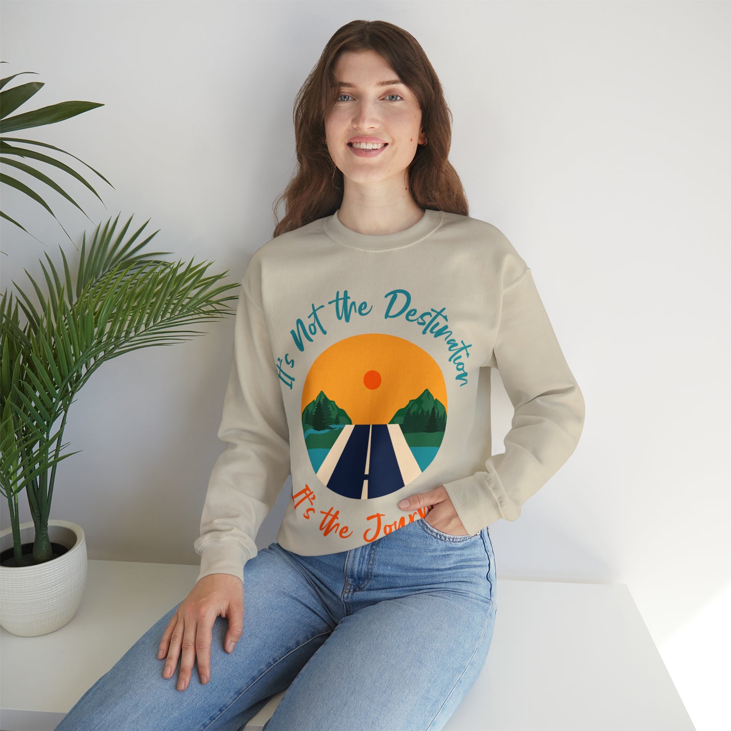 It's Not the Destination It's the Journey Unisex Heavy Blend™ Crewneck Sweatshirt