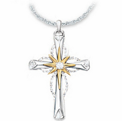 Octagonal Star Cross Alloy Pendant