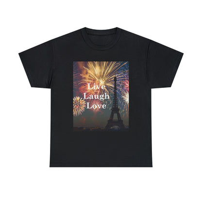 Live Laugh Love Fireworks T-shirt