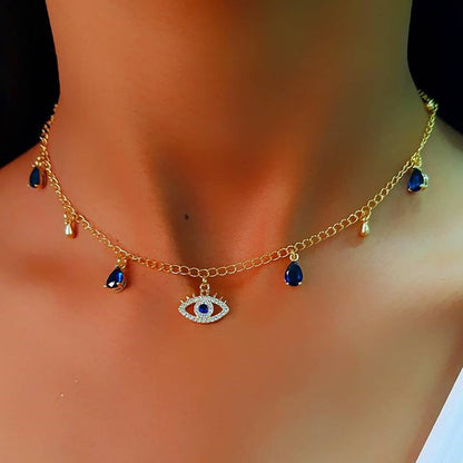 Gold Plated Crystal Necklace