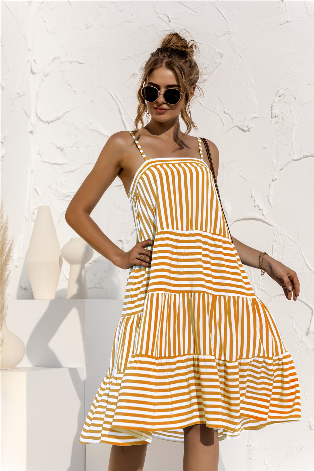 2021 Casual Spaghetti Midi Dress