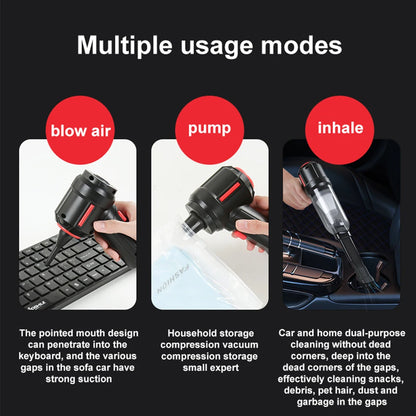 90000Pa Wireless Car Vacuum Cleaner Cyclone Suction 3 In1 Portable Cordless Handheld Auto Hand Vacuum Cleaners for Car & Home