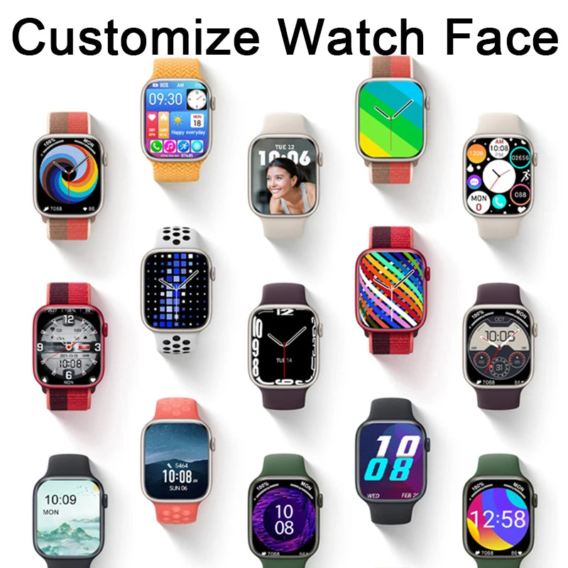 SCELTECH Smart Watch 2023 Wireless Charging Smartwatch Bluetooth Calls Men Women Watches Fitness Bracelet Custom Watch Face