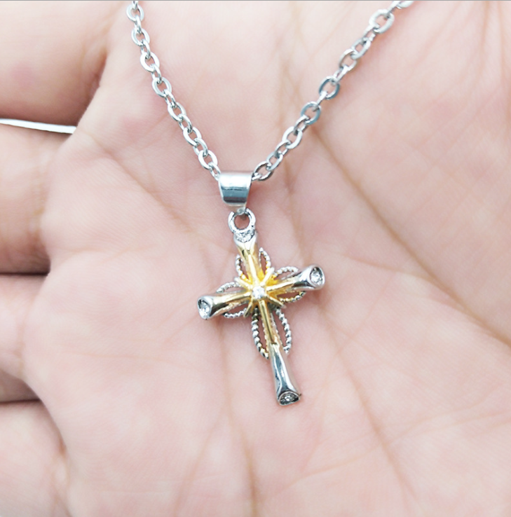 Octagonal Star Cross Alloy Pendant