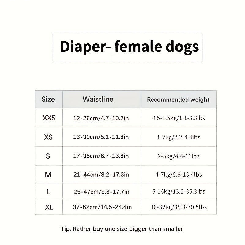 Leak-Proof Dog Diapers, Disposable Physiological Pants For Male & Female Dogs Pet Supplies