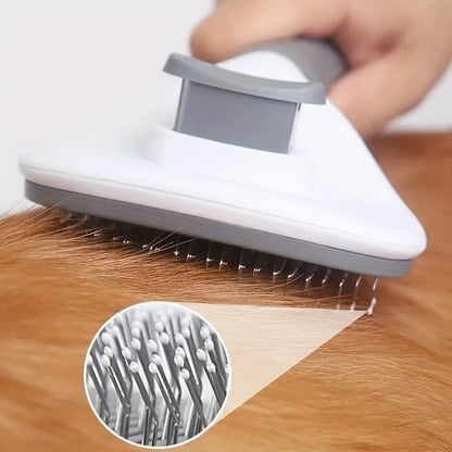 Effortlessly Remove Pet Hair With One-Click Slicker Brush - Perfect For Dogs And Cats