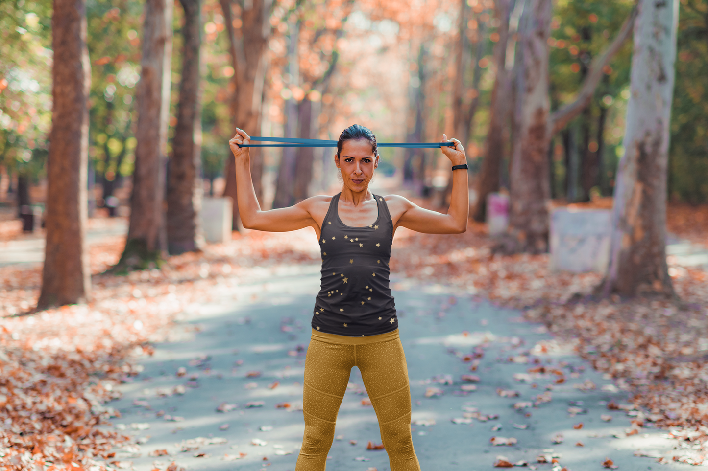 Navy Gold Star Tank Top