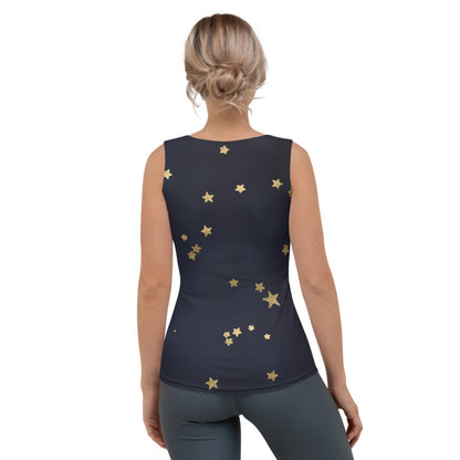 Navy Gold Star Tank Top