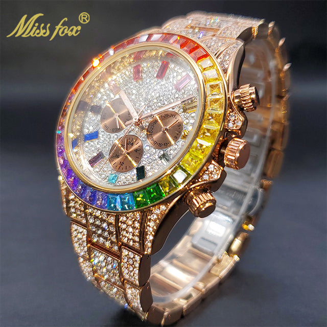 Luxury Gold Waterproof Stainless Steel Watch