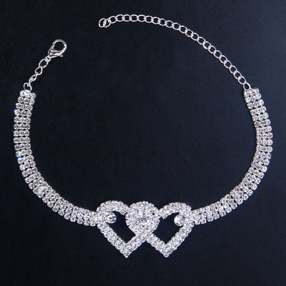 Double Heart Bracelet Anklet