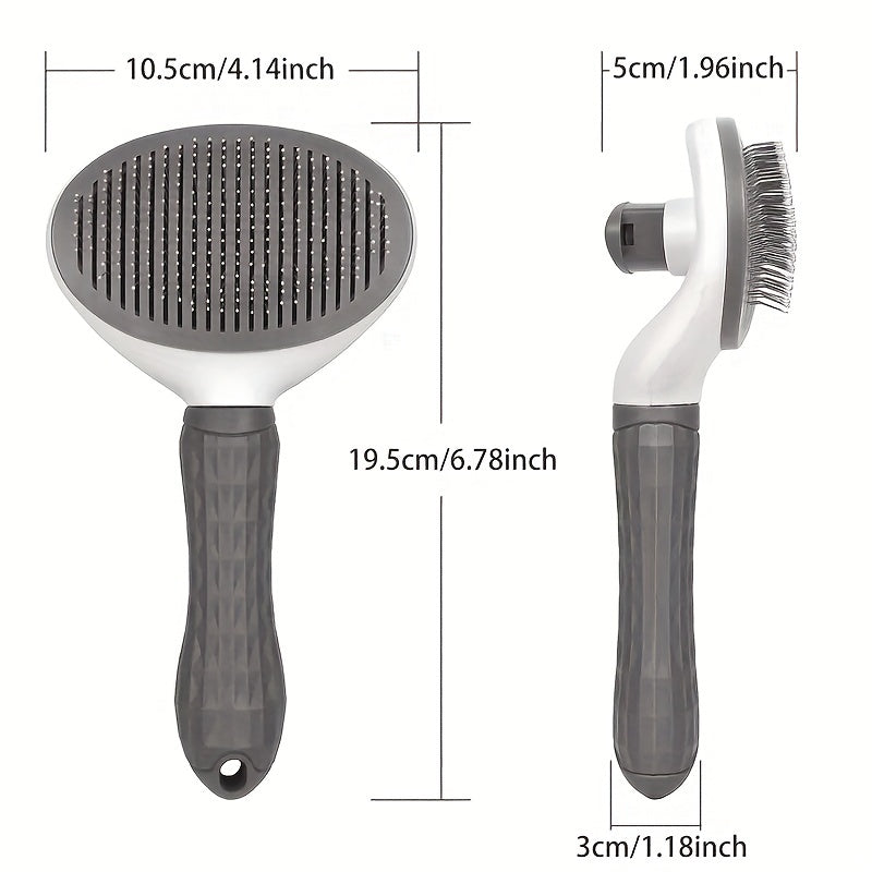 Effortlessly Remove Pet Hair With One-Click Slicker Brush - Perfect For Dogs And Cats