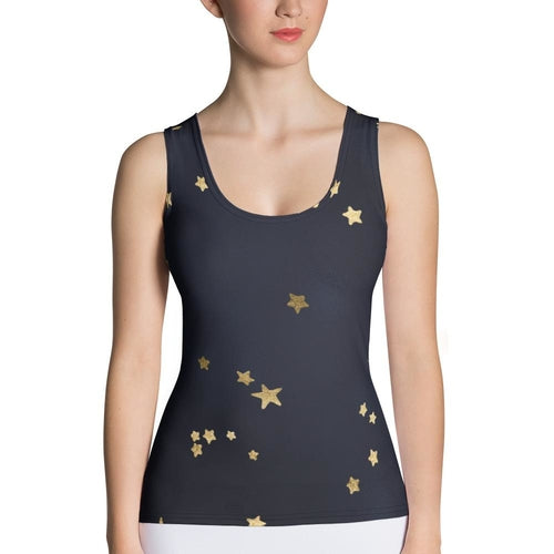 Navy Gold Star Tank Top