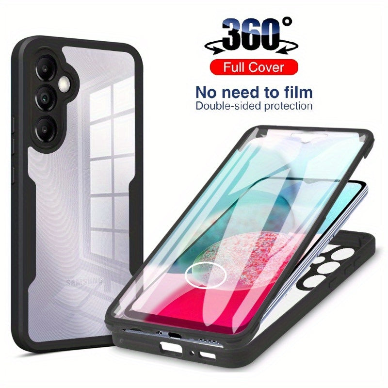 Double-sided 360 Full Body Dual Layers Phone Cases For Samsung Galaxy A14 A34 A54 A24 A53 A04S A04E A25 A33 A12 Dual Layer Phone Cover