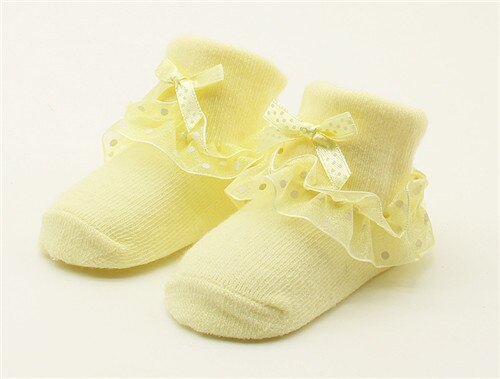 Lawadka One Size Baby Girls Ruffle Socks 0-12 Months