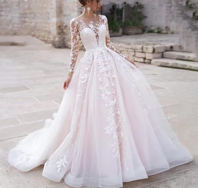 Wedding Dresses for Bride Lace Wedding Dress A Line Bridal Gown