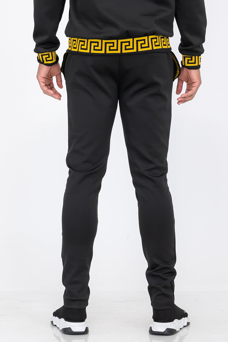 Lion Head Embroidered Track Pants