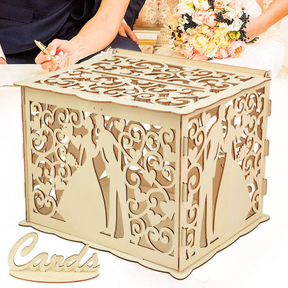 Wooden Wedding Gifts Card Boxes