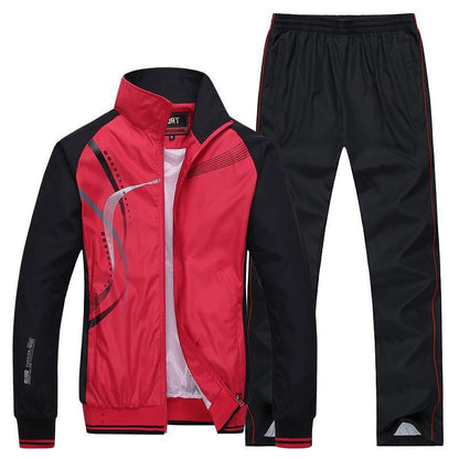 Men Sportswear New Spring Autumn Tracksuit 2 Piece Sets Sports Sweatsuit