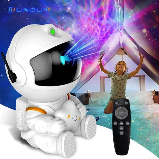 Galaxy Star Projector LED Night Light Starry Sky Astronaut Porjectors Lamp For Decoration Bedroom Home Decorative Children Gifts