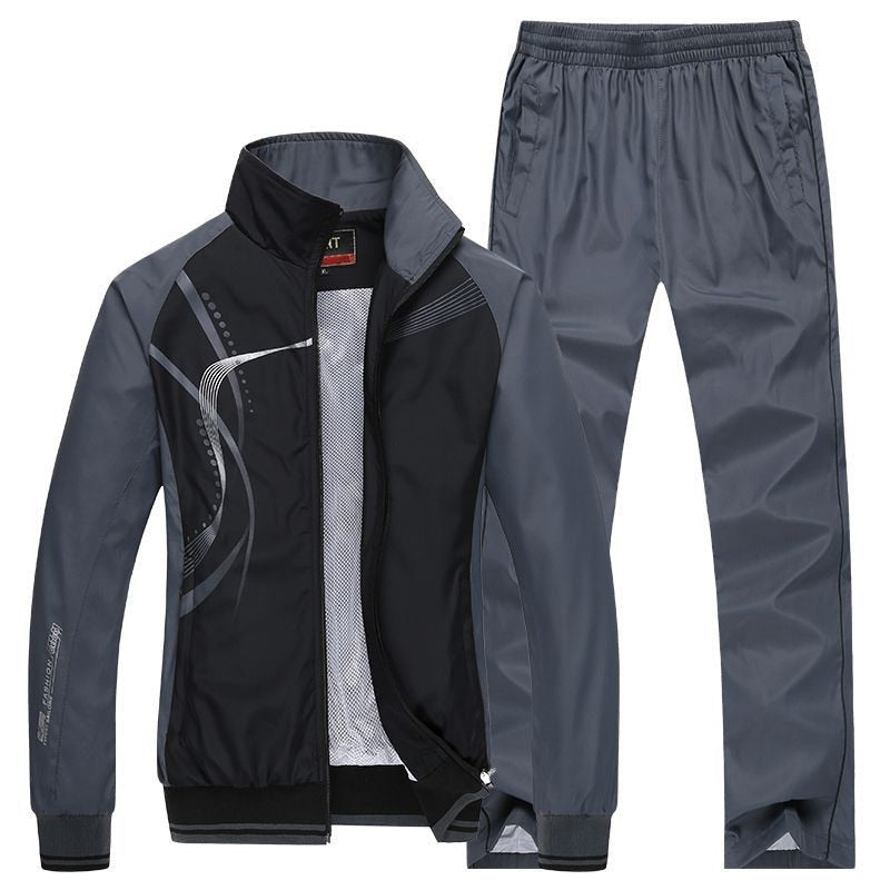 Men Sportswear New Spring Autumn Tracksuit 2 Piece Sets Sports Sweatsuit