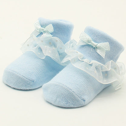 Lawadka One Size Baby Girls Ruffle Socks 0-12 Months