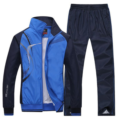 Men Sportswear New Spring Autumn Tracksuit 2 Piece Sets Sports Sweatsuit